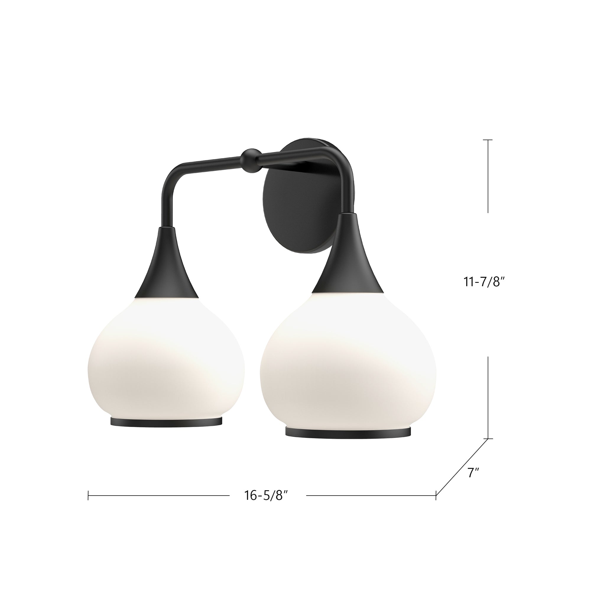 Hazel 17-in Steel Vanity Light