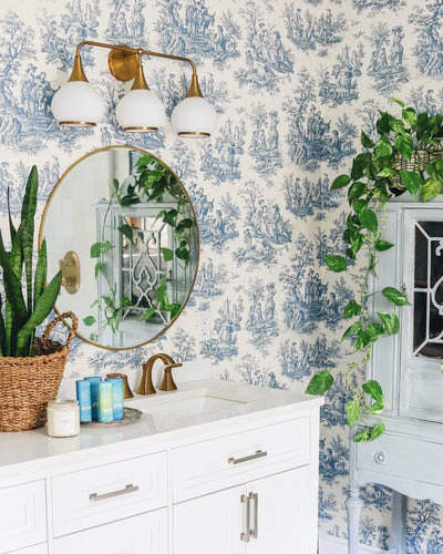 Hazel 26-in Steel Vanity Light