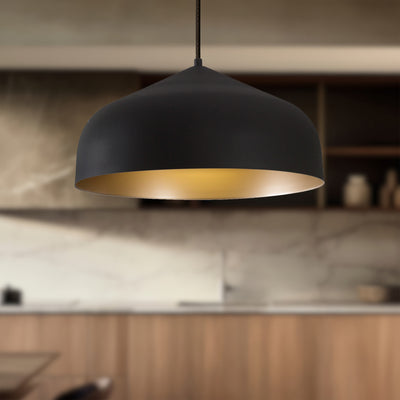 Helena 17-in Spun Aluminum Shade LED Pendant