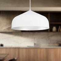 Helena 17-in Spun Aluminum Shade LED Pendant