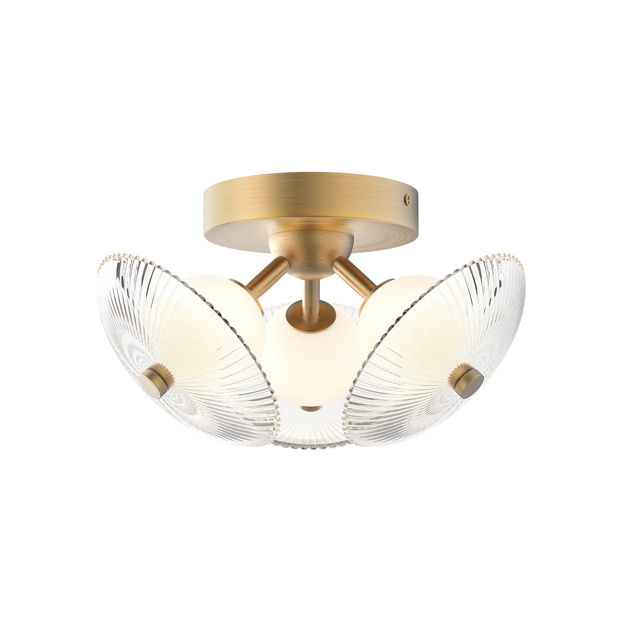 Hera 12-in Steel Flush Mount