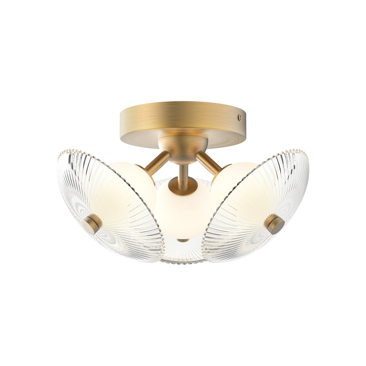 Hera 12-in Steel Flush Mount