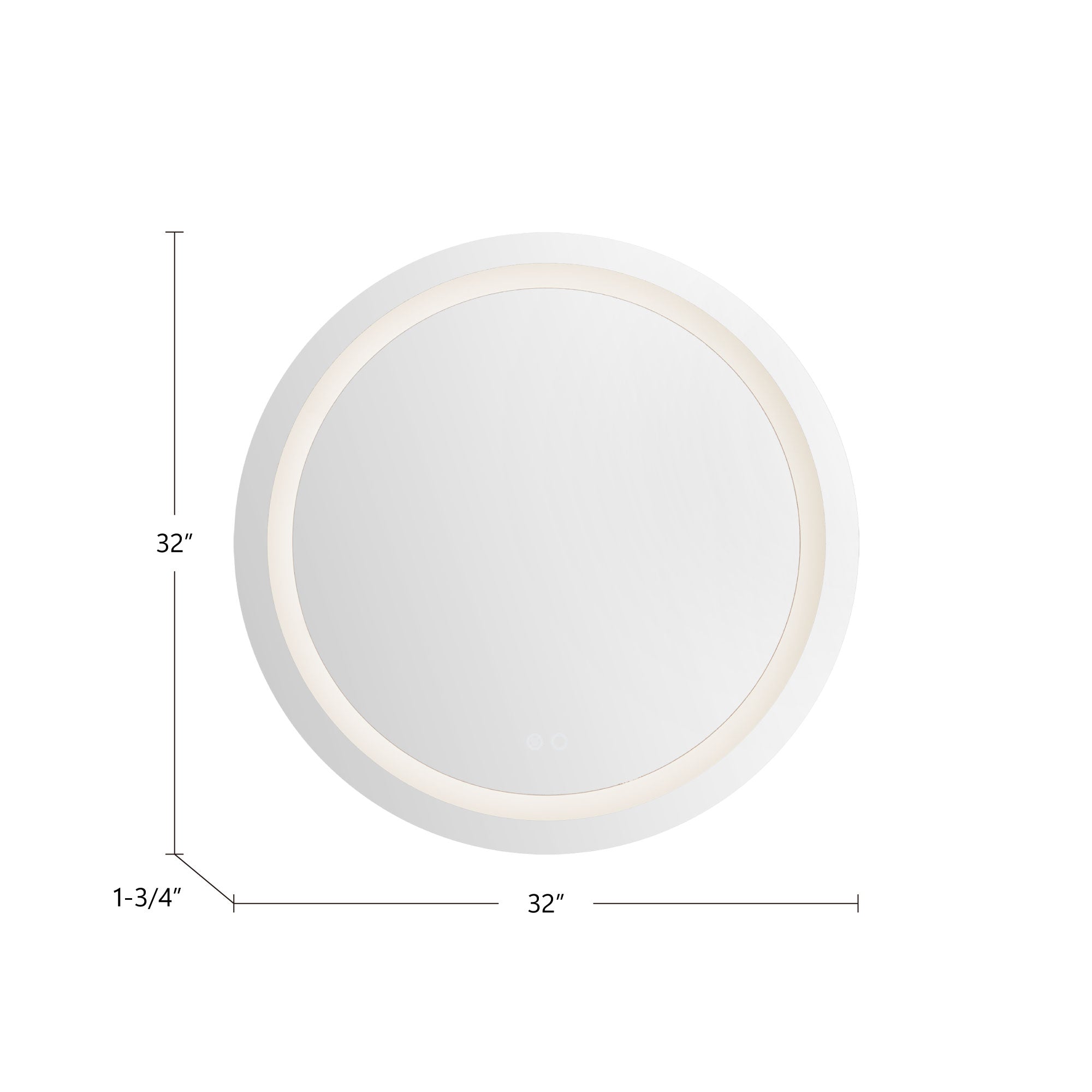 Hillmont 32-in Aluminum Led Vanity Mirror