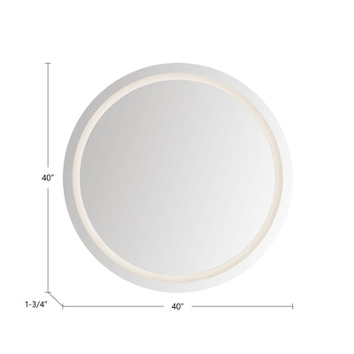 Hillmont 40-in Aluminum Led Vanity Mirror