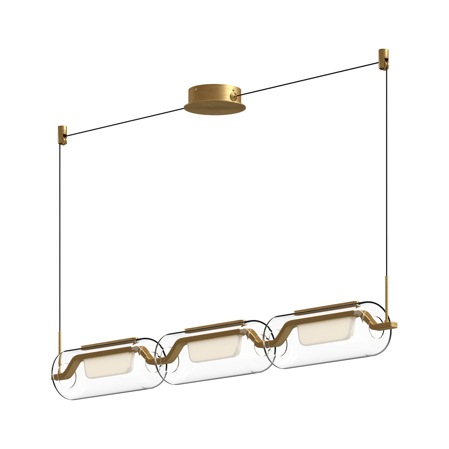 Hilo 43-in Aluminum Linear Pendant