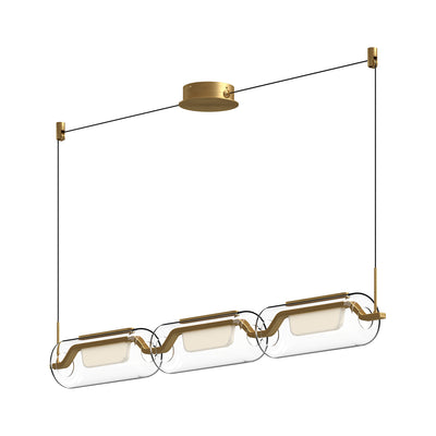 Hilo 43-in Aluminum Linear Pendant