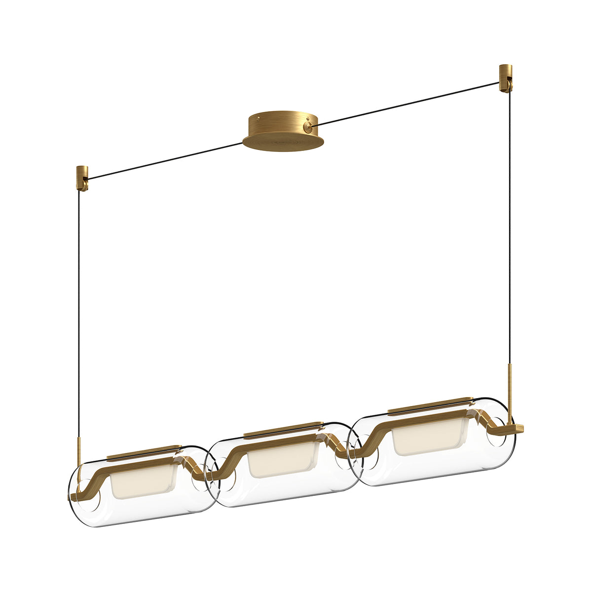 Hilo 43-in Aluminum Linear Pendant