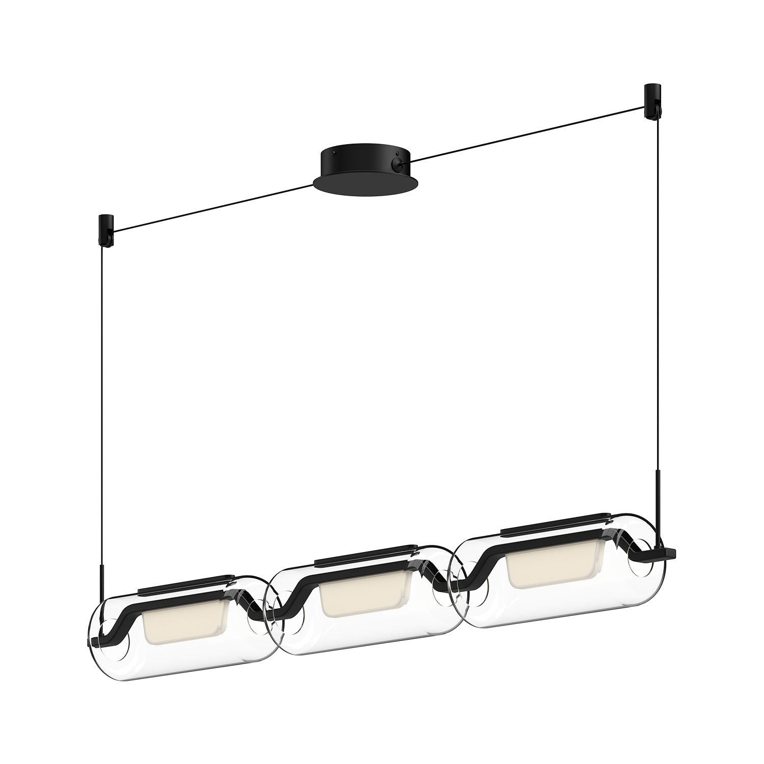 Hilo 43-in Aluminum Linear Pendant
