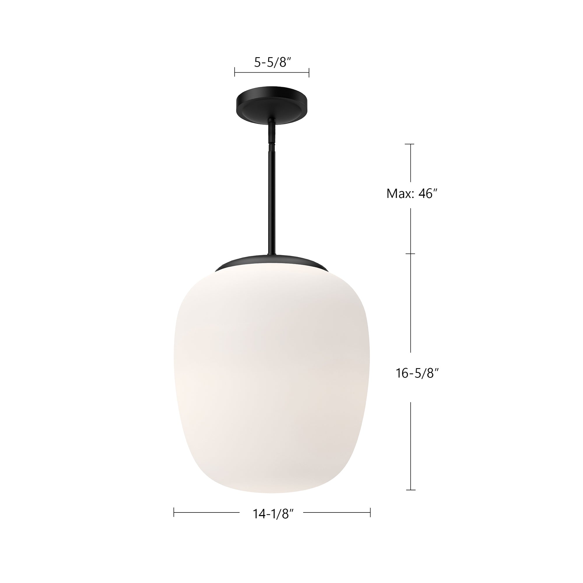 Holden 14-in Steel Pendant