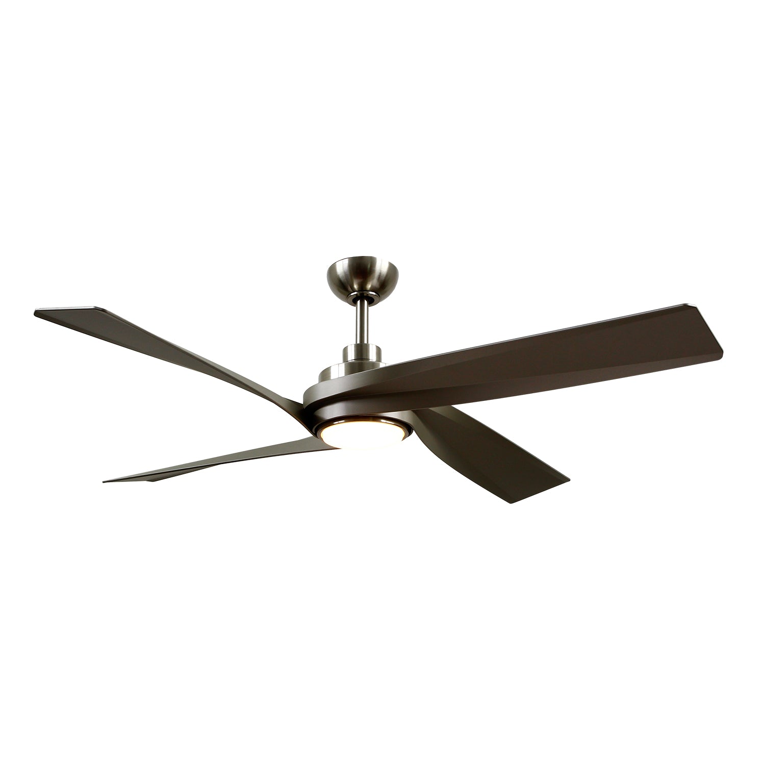 Horizon 56-in Brushed Nickel Reversible DC LED Ceiling Fan