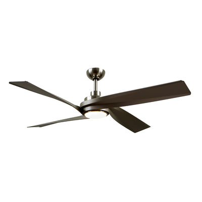 Horizon 56-in Brushed Nickel Reversible DC LED Ceiling Fan