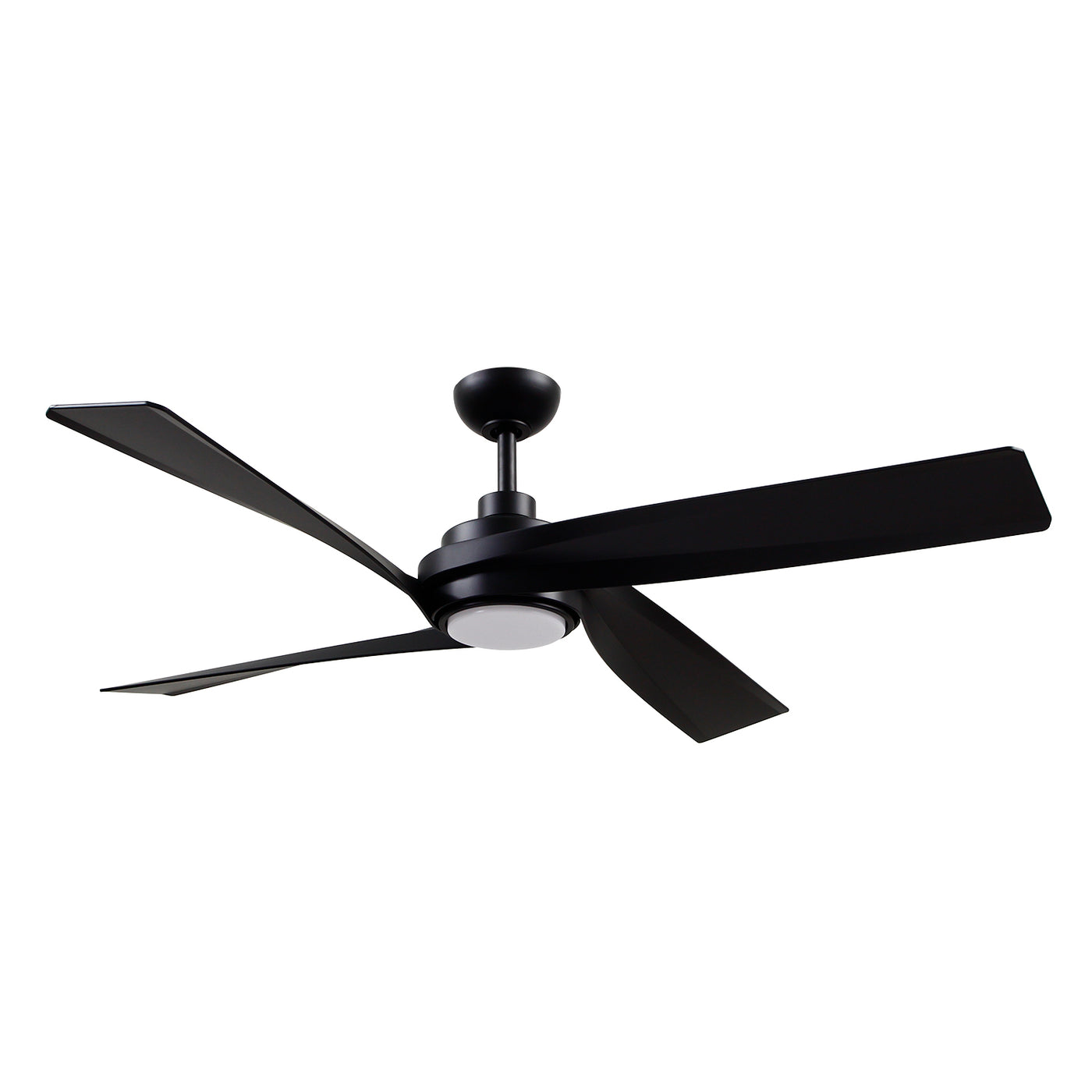 Horizon 56-in Matte Black Reversible DC LED Ceiling Fan