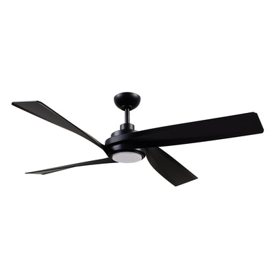 Horizon 56-in Matte Black Reversible DC LED Ceiling Fan