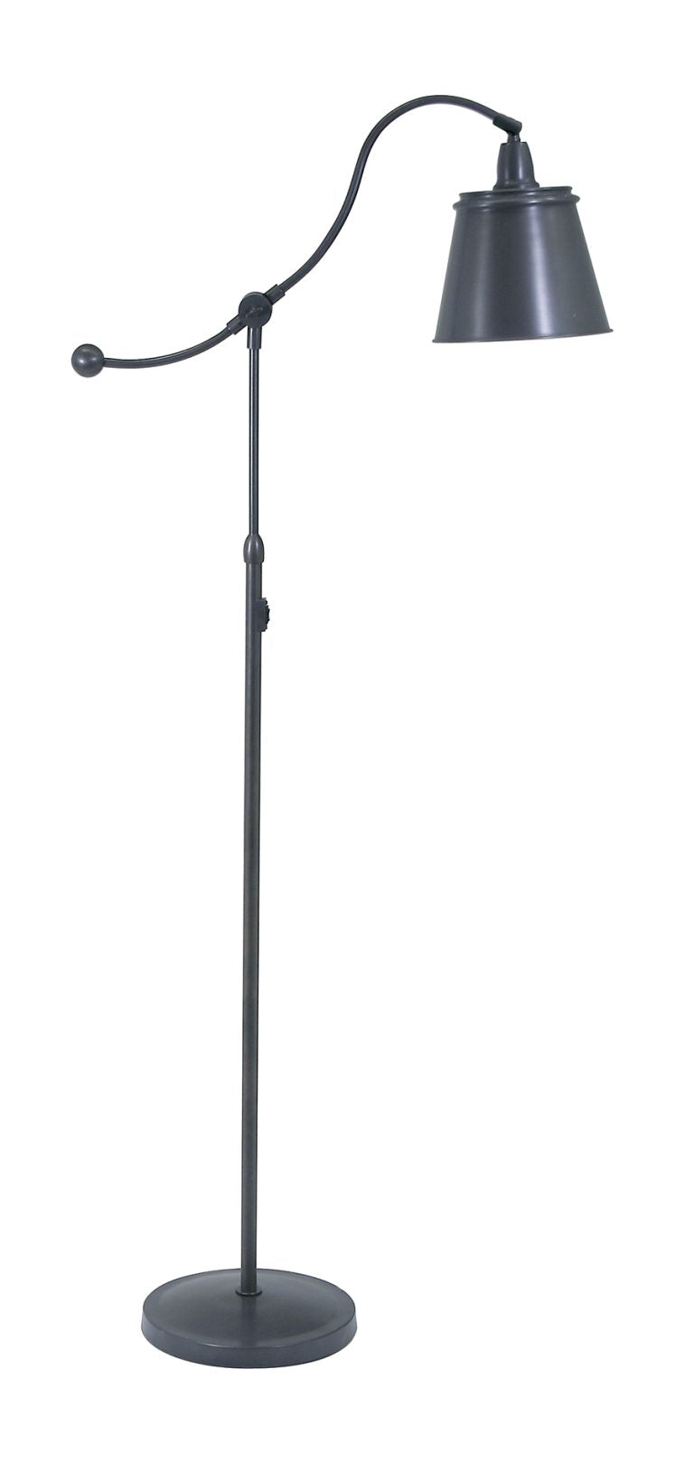 57-inch Hyde Park Oil Rubbed Bronze Floor Lamp Black Parchment Shade
