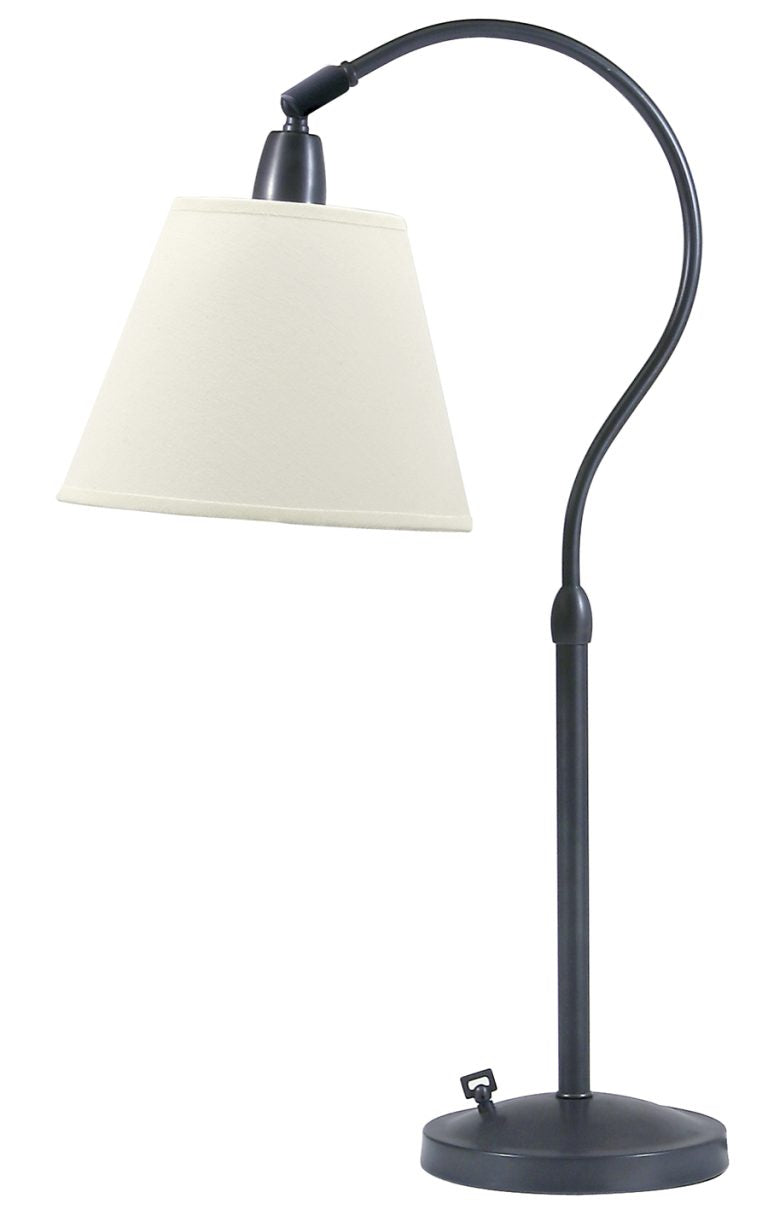 26-inch Hyde Park Oil Rubbed Bronze Table Lamp White Shade