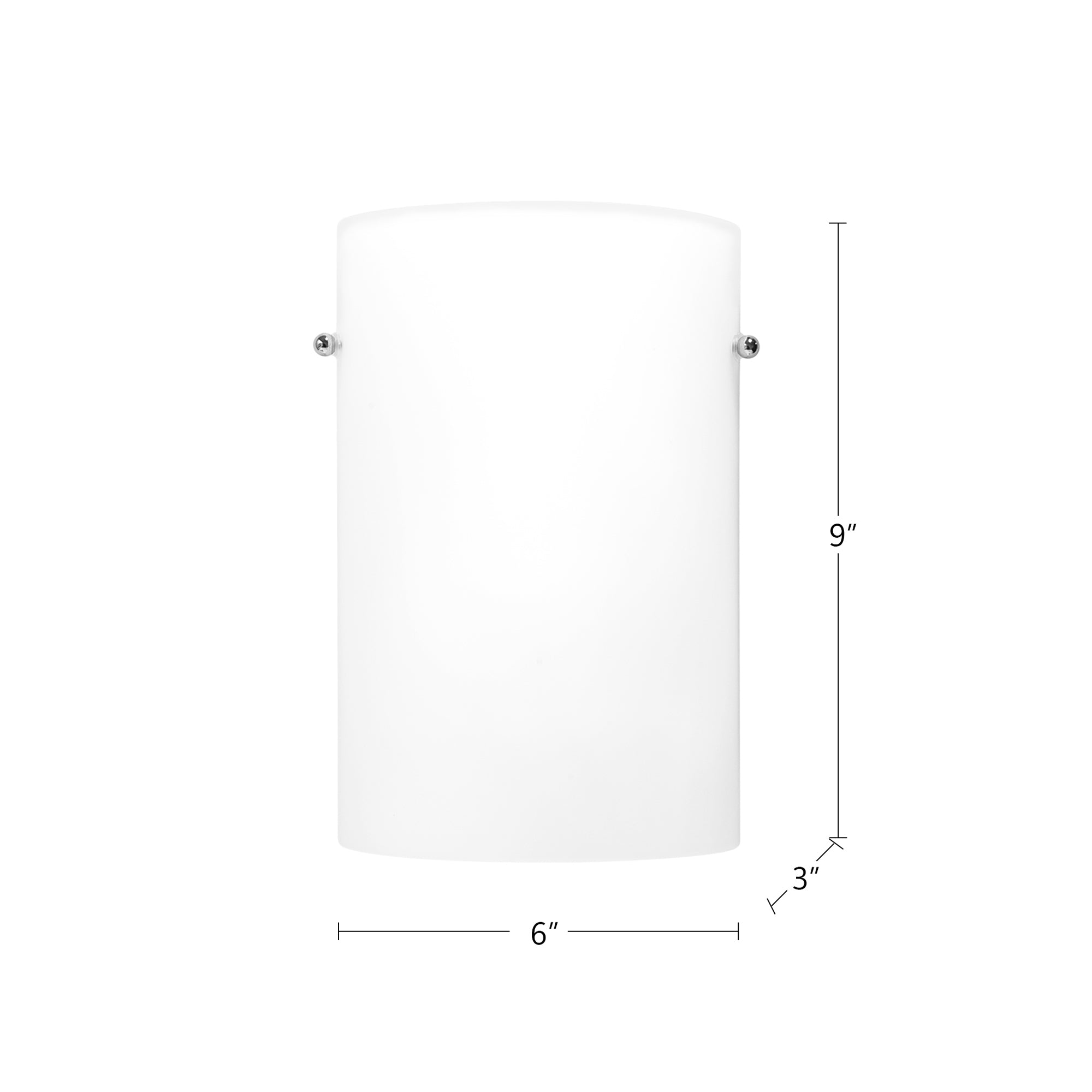 Hudson 9-in Opal Wall Sconce