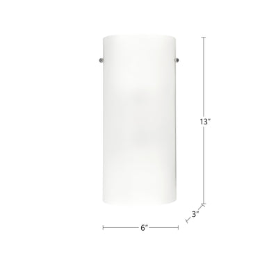 Hudson 13-in Steel Opal Wall Sconce