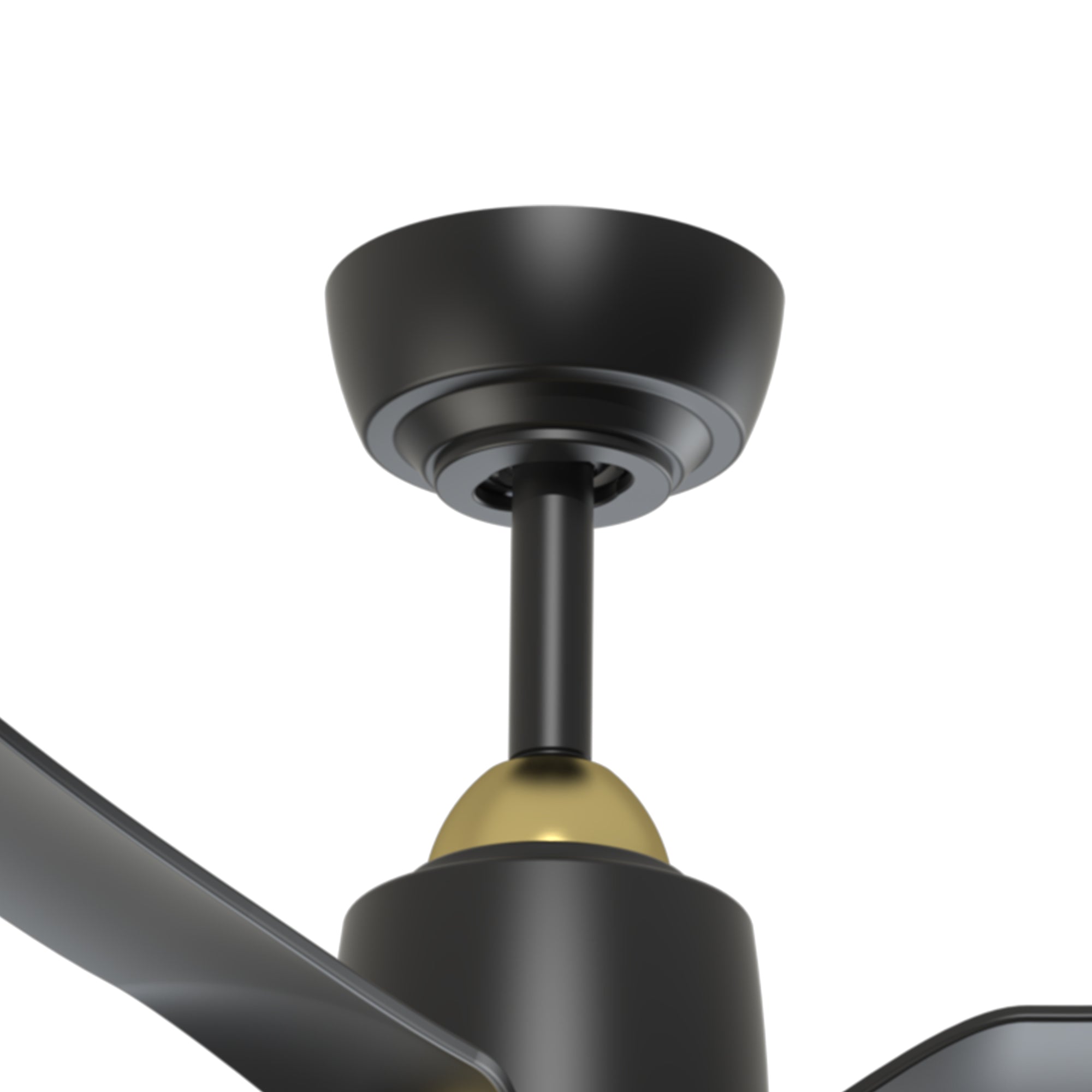 Hugo 42-in (CCT) Brushed Gold and Matte Black Reversible DC LED Ceiling Fan