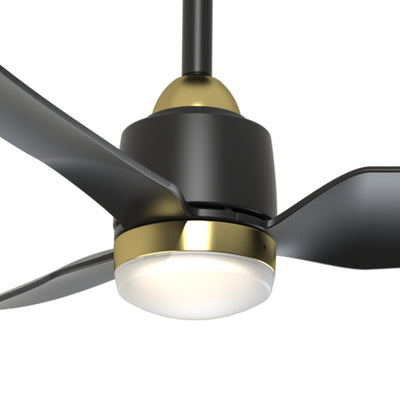 Hugo 42-in (CCT) Brushed Gold and Matte Black Reversible DC LED Ceiling Fan
