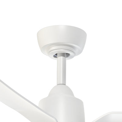 Hugo 42-in White Reversible DC LED Ceiling Fan