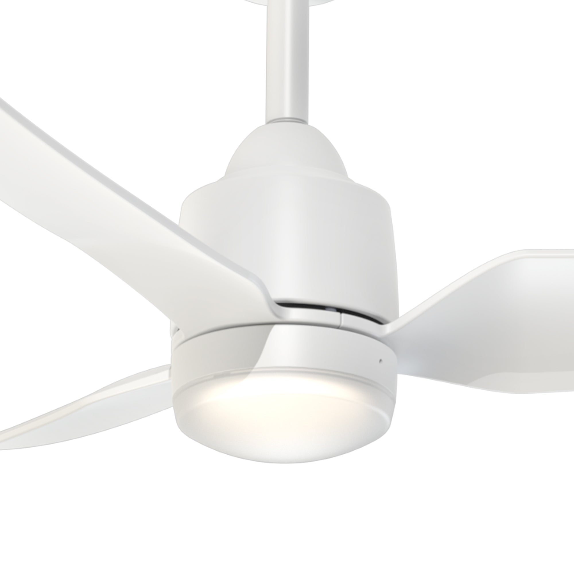 Hugo 42-in White Reversible DC LED Ceiling Fan
