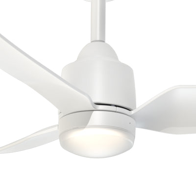 Hugo 42-in White Reversible DC LED Ceiling Fan