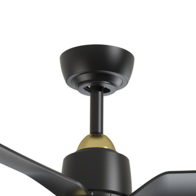 Hugo 52-in Brushed Gold and Matte Black Reversible DC LED Ceiling Fan