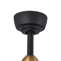 Hugo 42-in Brushed Gold and Matte Black Reversible DC Ceiling Fan