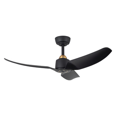 Hugo 42-in Brushed Gold and Matte Black Reversible DC Ceiling Fan