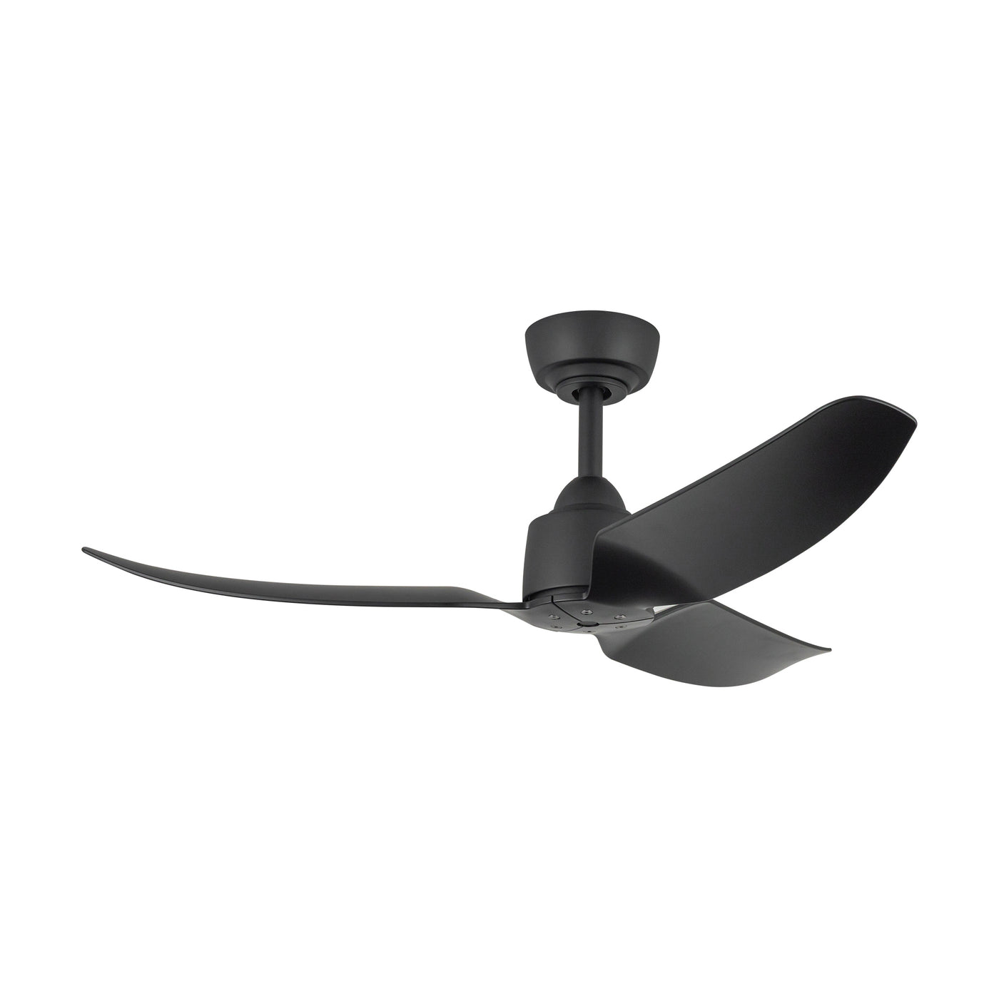 Hugo 42-in Matte Black Reversible DC Ceiling Fan
