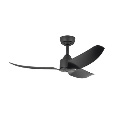Hugo 42-in Matte Black Reversible DC Ceiling Fan