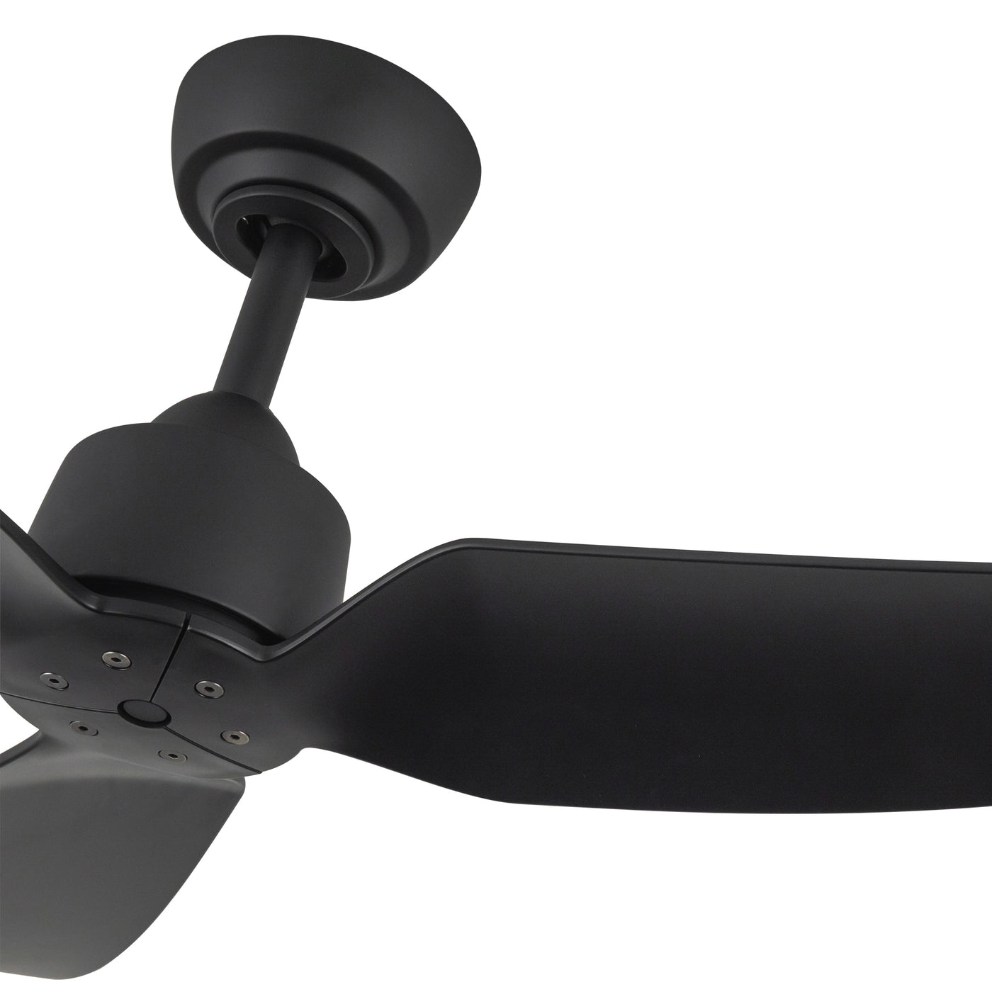 Hugo 42-in Matte Black Reversible DC Ceiling Fan