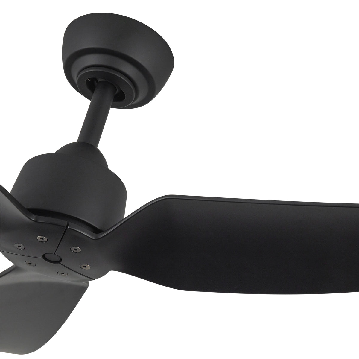 Hugo 42-in Matte Black Reversible DC Ceiling Fan