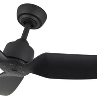 Hugo 42-in Matte Black Reversible DC Ceiling Fan