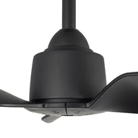Hugo 42-in Matte Black Reversible DC Ceiling Fan