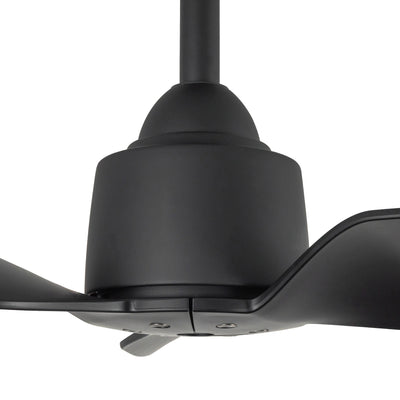 Hugo 42-in Matte Black Reversible DC Ceiling Fan