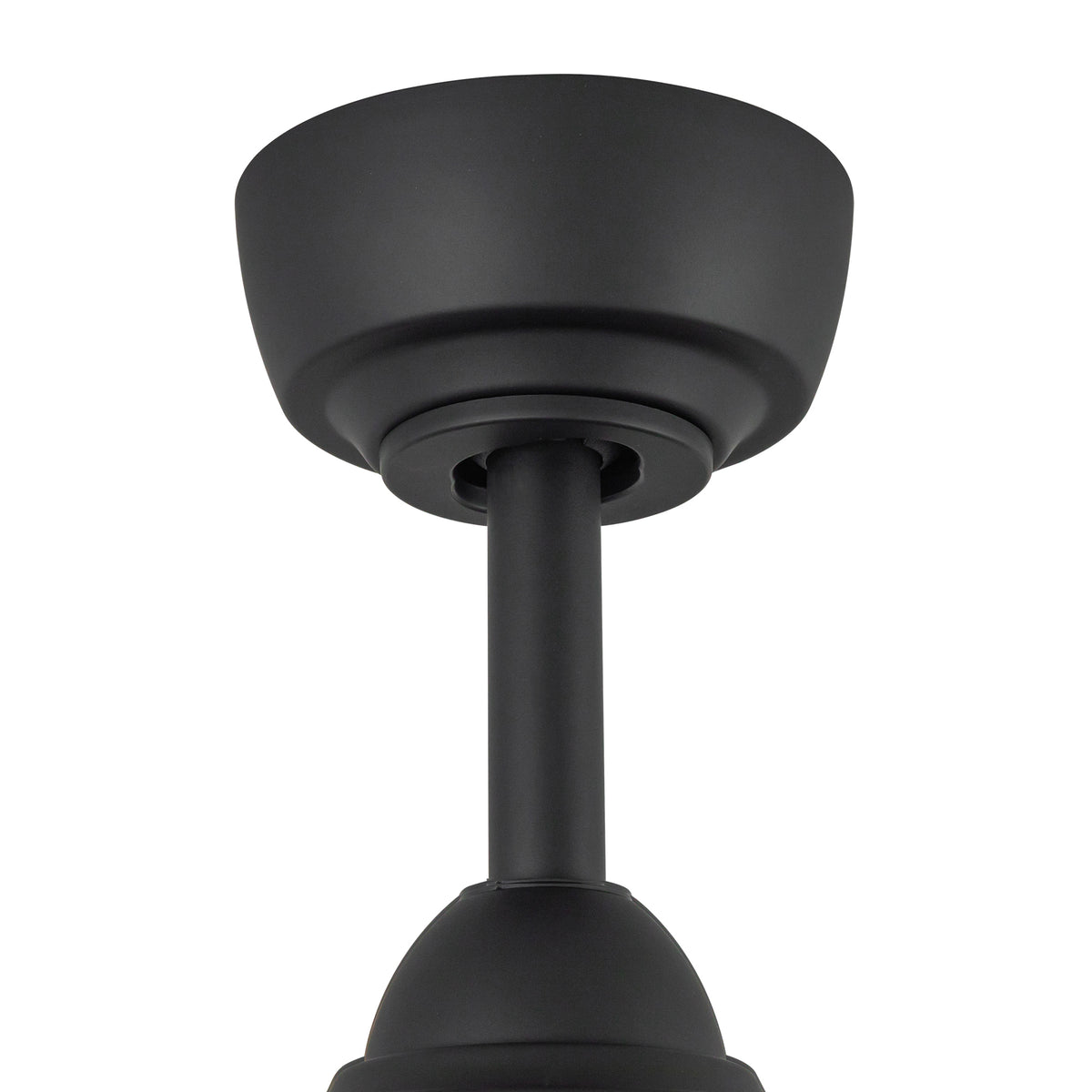 Hugo 42-in Matte Black Reversible DC Ceiling Fan