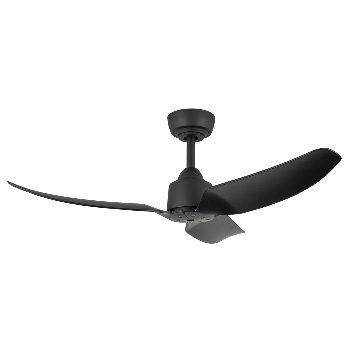 Hugo 42-in Matte Black Reversible DC Ceiling Fan