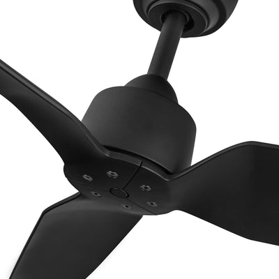 Hugo 52-in Matte Black Reversible DC Ceiling Fan