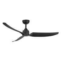 Hugo 52-in Matte Black Reversible DC Ceiling Fan