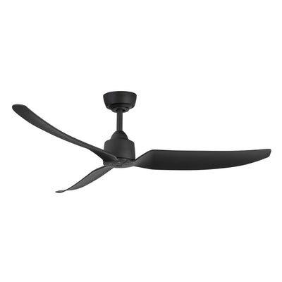 Hugo 52-in Matte Black Reversible DC Ceiling Fan