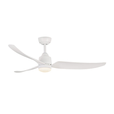 Hugo 52-in Matte White Reversible DC Ceiling Fan