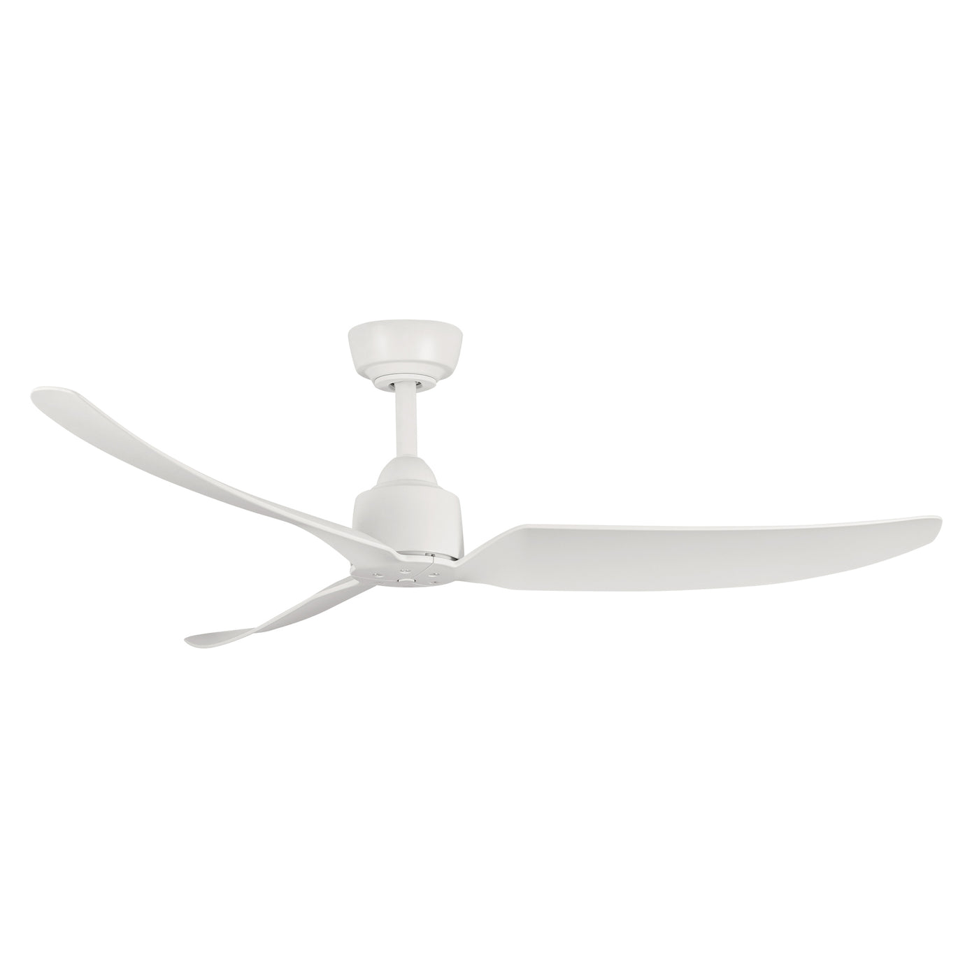 Hugo 52-in Matte White Reversible DC Ceiling Fan