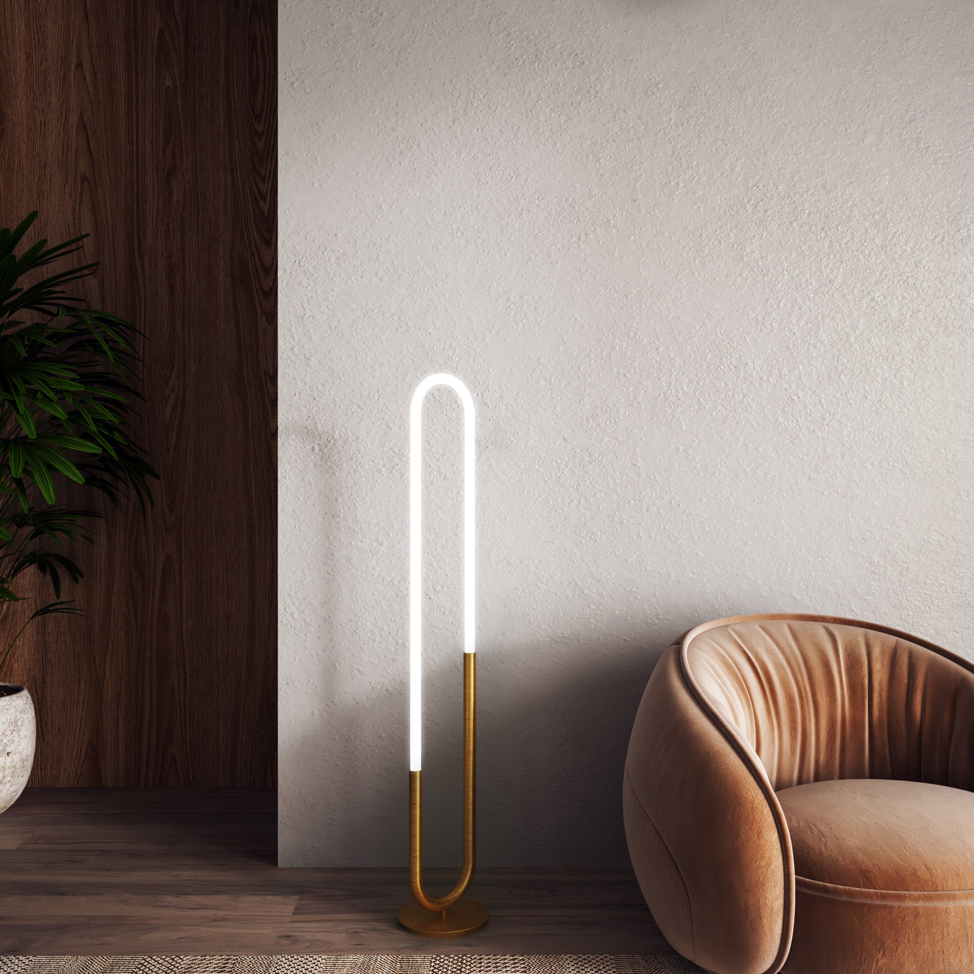 Huron 52-in Steel Floor Lamp