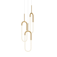 Huron 3 Head Steel Multi Pendant