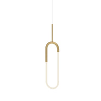Huron 8-in Frosted Acrylic Wire-Drop LED Pendant