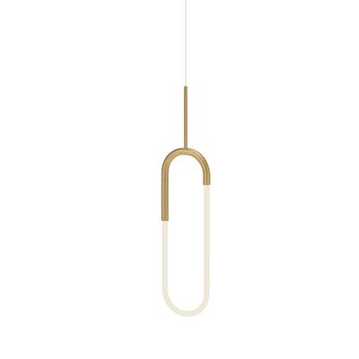 Huron 8-in Frosted Acrylic Wire-Drop LED Pendant
