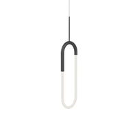 Huron 8-in Frosted Acrylic Wire-Drop LED Pendant