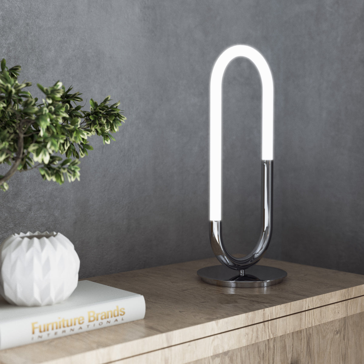Huron 21-in Steel Table Lamp