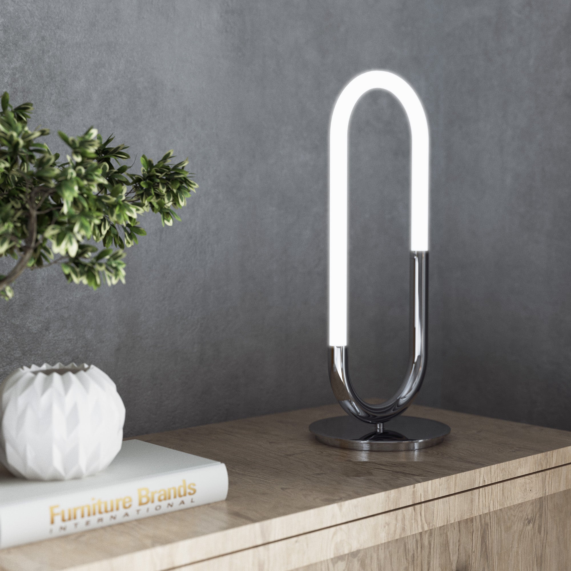 Huron 21-in Steel Table Lamp